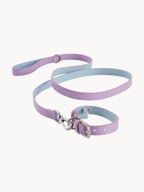 Hondenhalsband Inu, Kunstleer, Lavendel, lichtblauw, L 30/38cm