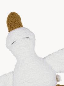 Handgemaakte speelgoed Goose, Polyester, Gebroken wit, lichtbruin, B 27 x L 40 cm