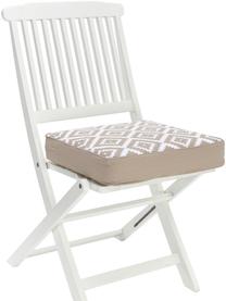 Cojín de asiento alto Miami, Funda: 100% algodón, Beige, An 40 x L 40 cm