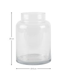 Glazen vaas Lanti, Glas, Transparant, Ø 15 x H 20 cm