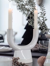 Candelabro Winter Glow, Porcellana Premium, Beige chiaro, bianco, Larg. 23 x Alt. 21 cm