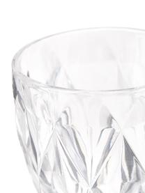 Weingläser Colorado mit Strukturmuster, 4 Stück, Glas, Transparent, Ø 9 x H 17 cm
