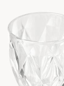 Weingläser Colorado mit Strukturmuster, 4 Stück, Glas, Transparent, Ø 9 x H 17 cm