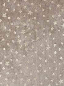 Samt-Kissenhülle Estrella mit gold glänzenden Sternchen, Vorderseite: Polyestersamt, Rückseite: Polyester, Beige, Goldfarben, 40 x 40 cm