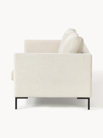 Sofa Luna (3-Sitzer), Bezug: 100 % Polyester, Oeko-Tex, Gestell: Massives Buchenholz, Schi, Webstoff Off White, B 230 x T 95 cm