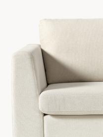 Sofa Luna (3-Sitzer), Bezug: 100 % Polyester Der strap, Gestell: Massives Buchenholz, Schi, Füße: Metall, galvanisiert Das , Webstoff Off White, B 230 x T 95 cm