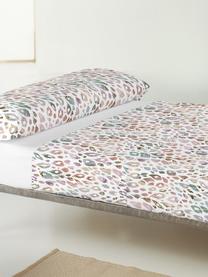 Sábana encimera de satén Animal Print, Blanco, multicolor, Cama 90 cm (160 x 270 cm)