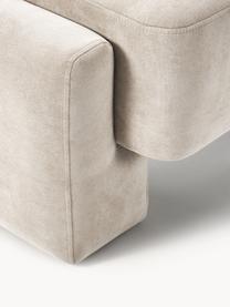 Sofa-Hocker Bobi, Bezug: 88 % Polyester, 12 % Nylo, Gestell: Massives Kiefernholz (FSC, Webstoff Cremeweiß, B 90 x T 55 cm