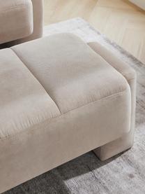 Pouf Bobi, Tissu beige clair, larg. 90 x long. 55 cm