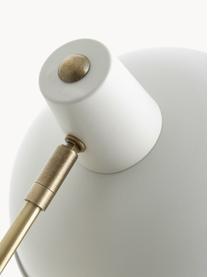 Lámpara de escritorio retro Hood, Pantalla: metal pintado, Cable: plástico, Blanco, dorado, An 20 x Al 38 cm