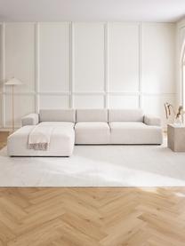 Sofá rinconera Melva (4 plazas), Tapizado: 100% poliéster Alta resis, Estructura: madera de pino maciza, ce, Patas: plástico, Tejido Off White, An 319 x F 196 cm, chaise longue derecha