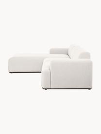 Sofá rinconera Melva (4 plazas), Tapizado: 100% poliéster Alta resis, Estructura: madera de pino maciza, ce, Patas: plástico, Tejido Off White, An 319 x F 196 cm, chaise longue derecha