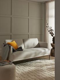 Sofa Fluente (2-Sitzer), Bezug: 80% Polyester, 20% Ramie , Gestell: Massives Kiefernholz, Füße: Metall, pulverbeschichtet, Webstoff Hellbeige, B 166 x T 85 cm
