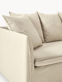 Sofa Mila (2-Sitzer), Bezug: 100% Polyester Der hochwe, Gestell: Kieferholz, Faserplatte, , Webstoff Dunkelbeige, B 190 x T 93 cm
