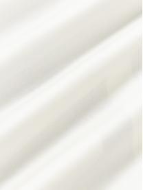 Gestreepte katoensatijnen kussenhoes Brendan met bies, Weeftechniek: satijn Draaddichtheid 210, Taupe, gebroken wit, B 60 x H 70 cm