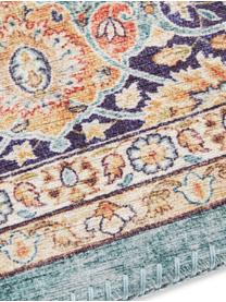 Tapis Keshan Mashad, 100 % polyester, Turquoise, multicolore, larg. 80 x long. 150 cm (taille XS)