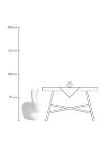 Lámpara de mesa para exterior regulable Rabbit, portátil, Lámpara: plástico, Blanco, An 69 x Al 80 cm