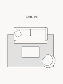 Tappeto Rugged, 66% viscosa, 25% cotone, 9% poliestere, Antracite, Lung. 170 x Larg. 240 cm