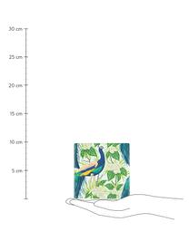 Onderzetter Tropics, 6 stuks, Bovenzijde: keramiek, Onderzijde: kurk, Multicolour, B 10 cm x H 0 cm
