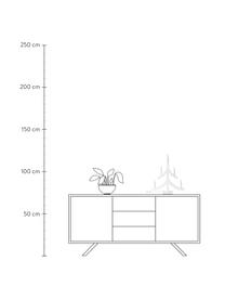 Dekoracja świetlna LED z drewna Pagod, Stelaż: drewno naturalne, Biały, S 40 x W 48 cm