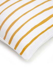 Housse de coussin 40x40 orange/blanc Ola, 100 % coton, Orange, blanc, larg. 40 x long. 40 cm