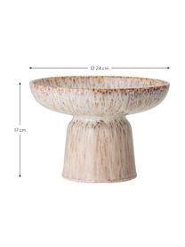 Bol decorativo Anja, Gres, Marrón, beige, Ø 24 x Al 17 cm