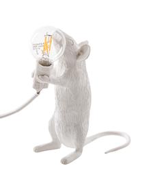 Malá designová stolní lampa Mouse, Bílá