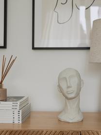 Figura decorativa Head, Poliresina, Blanco crema, An 18 x Al 28 cm