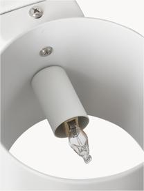 Kleine wandlamp Roda, Gepoedercoat ijzer, Wit, B 10 x H 10 cm