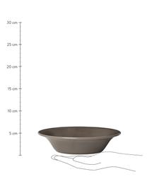 Schalen Constance im Landhaus Style, 2 Stück, Steingut, Braun, Ø 19 x H 5 cm