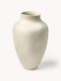 Ručne vyrobená váza Latona, V 41 cm, Kamenina, Krémovobiela, matná, Ø 27 x V 41 cm