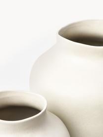 Handgefertigte Vase Latona, H 41 cm, Steingut, Cremeweiss, matt, Ø 27 x H 41 cm