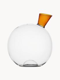 Caraffa fatta a mano Travasi, 1,9 L, Vetro borosilicato, Trasparente, arancione, 1,9 L