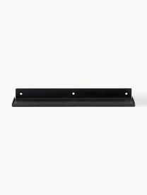 Metalen wandrek Ledge, Gecoat metaal, Zwart, B 43 x H 4 cm