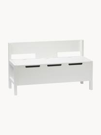 Banc avec rangement Star, MDF, bois de pin, Blanc, larg. 85 x haut. 34 cm