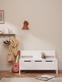 Banc avec rangement Star, MDF, bois de pin, Blanc, larg. 85 x haut. 34 cm