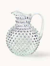 Mundgeblasener Krug Hobnail, 2 L, Glas, mundgeblasen, Mintgrün, Transparent, 2 L