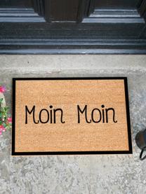 Deurmat Moin Moin, Beige, zwart, B 40 x L 60 cm