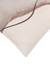 Poszewka na poduszkę z perkalu Maise, 2 szt., Brązowy, S 40 x D 80 cm