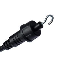 Outdoor LED-Lichterkette Joy, 1000 cm, 10 Lampions, Lampions: Kunststoff, Schwarz, L 1000 cm