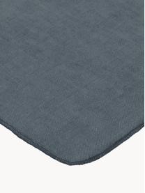 Servilletas de tela de lino Gracie, 2 uds., 100% lino, Azul oscuro, An 45 x L 45 cm