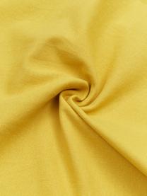 Federa arredo gialla con nappe Shylo, 100% cotone, Giallo, Larg. 40 x Lung. 40 cm