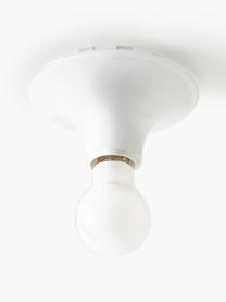 Kleine plafondlamp Teti, Polycarbonaat, Wit, Ø 14 x H 7 cm
