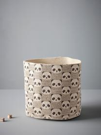 Cesta Damon, Cotone, Beige, nero, Ø 35 x Alt. 35 cm