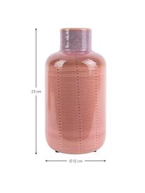 Wazon z ceramiki Bottle, Ceramika, Blady różowy, Ø 12 x W 23 cm