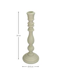 Candelabro Diana, Poliresina, Blanco, Ø 10 x Al 24 cm