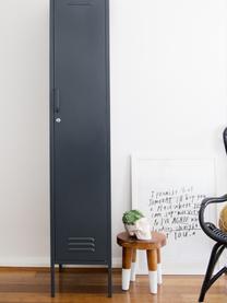 Petite armoire The Skinny, Acier, revêtement par poudre, Anthracite, larg. 35 x haut. 183 cm