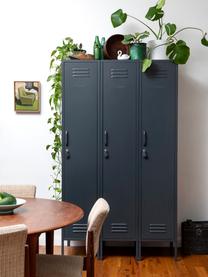 Petite armoire The Skinny, Acier, revêtement par poudre, Anthracite, larg. 35 x haut. 183 cm