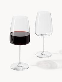Rode wijnglazen Lucien van kristalglas, 4 stuks, Kristalglas, Transparant, Ø 9 x H 24 cm, 670 ml