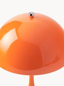 Mobile dimmbare LED-Tischlampe Panthella, H 24 cm, Lampenschirm: Stahl, beschichtet, Stahl Orange, Ø 16 x H 24 cm